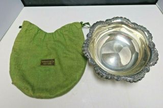 Vintage Tiffany & Co.  Sterling Silver 10 " Fruit / Centerpiece Bowl W/cloth Pouch