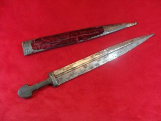 Antique Ottoman / Islamic / Caucasian Dagger Sword KINJAL (SILVER Decoration) 3