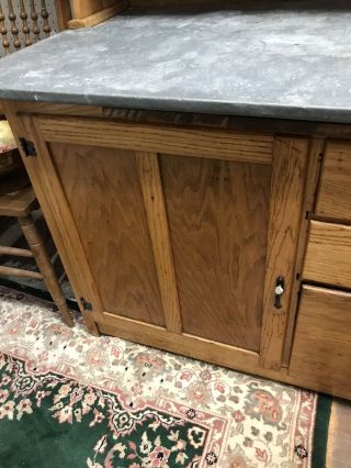 Antique Hoosier Kitchen Cabinet - 10183 3