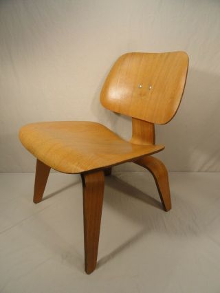Vtg 1950s Eames Herman Miller Lcw 5 - 2 - 4 Lounge Chair Evans Plywood Ash