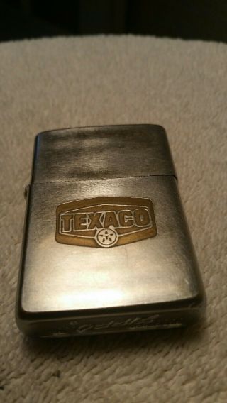 Vintage Texaco Zippo Lighter 1967 Wear Consummate With Age Loose Hinge