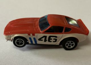Vintage 1973 Aurora Afx Datsun 240z Slot Car Red / White 46 In Package Rare