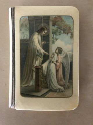 Vintage Catholic Book The Little Key Of Heaven 1925 Pocket Size Antique Prayer