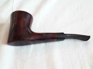 Vintage Tobacco Smoking Curved Pipe Wooden Wood - Made In England