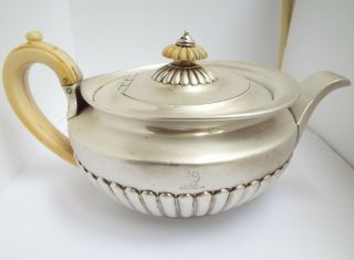 Stunning Large Heavy English Antique Georgian 1807 Solid Sterling Silver Teapot