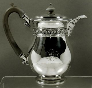 English Sterling Coffee Pot 1913 Georgian