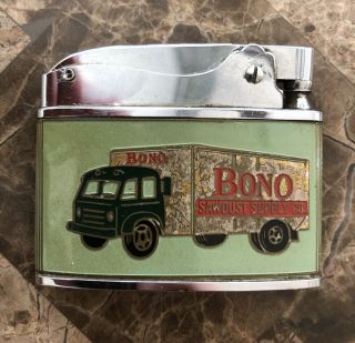 Vintage Bono Sawdust Supply Company Advertising Dundee Lighter - York