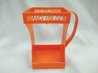 Vintage Orange Handi - Holder 1/2 Gallon Milk Juice Carton Holder Grandma Kitchen
