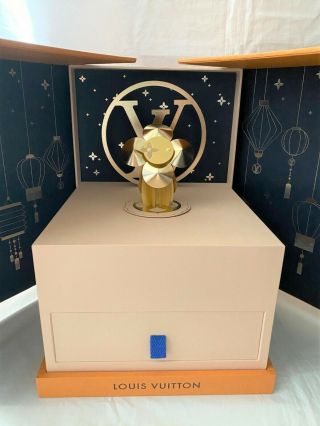Louis Vuitton Vivienne Music Box For Scott Doll World Snow Globe Clock Trunk Bag
