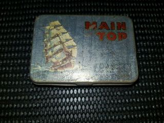 Vintage Main Top Tobacco Tin