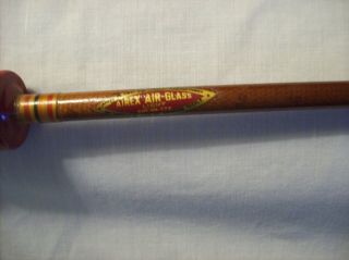 Vintage Airex Air - Glass Light Fly Fishing Rod Cat.  No 222 And Case