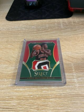 2013 - 14 Select Swatches Jimmy Butler 3 Color Logo Patch Green Prizm Ssp/5