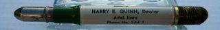 Vintage Bullet Pencil - Harry Quinn Adel Iowa Baby Chix Seed Corn