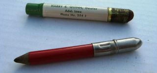 Vintage Bullet Pencil - Harry Quinn Adel Iowa Baby Chix Seed Corn 2
