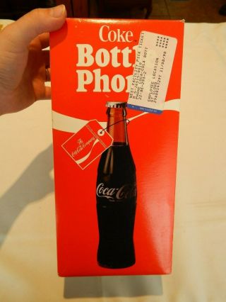 Vintage 1983 Coca - Cola Bottle Phone Coke Telephone Collectible Model 5000