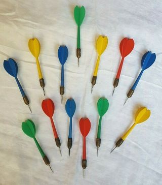 13 Vintage Darts Mixed Colors Made In England