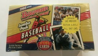 1993 Bowman Baseball Jumbo Box Jeter Rookie