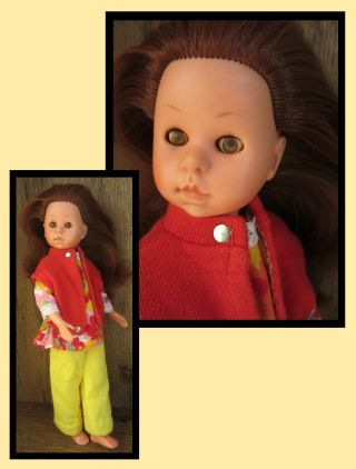 Vintage Fashion Doll,  Nancy,  Rare Red Hair,  1968,  Italy,  Italocremona