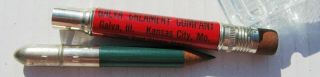 Vintage Bullet Pencil - Galva Creamery Co.  Galva Il Kansas City Mo - Rose Butter