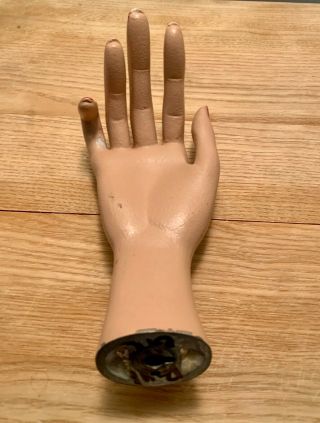 Vintage Mannequin Right Hand,  Jewelry Display,  Collectibles 3