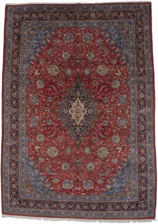 Semi Antique Classic Floral Design 10x14 Handmade Oriental Rug Home Decor Carpet