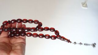 100 Rare Antique bakelite faturan prayer beads necklace 120 g 2