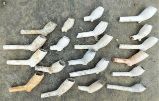 20 17th Century Clay Pipe Bowls
