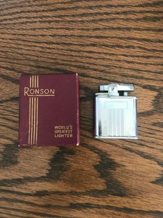 Vintage Ronson Whirlwind Lighter W/original Box