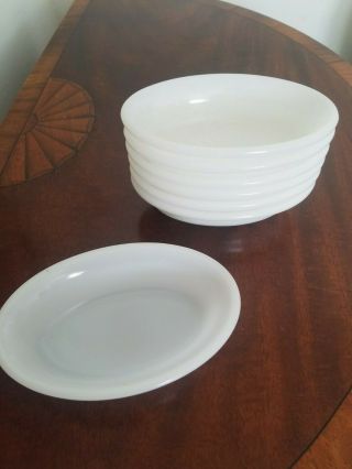 7 Vintage Glasbake Milk Glass Casserole Baking Dishes/Bowls 475 2