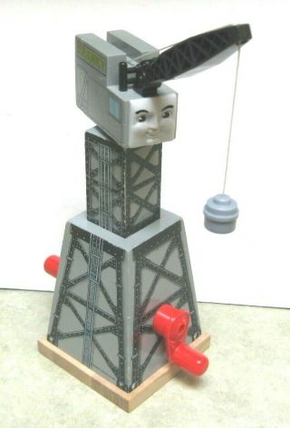 Vtg Wood Thomas The Train " Cranky " Crane With Magnetic Lift