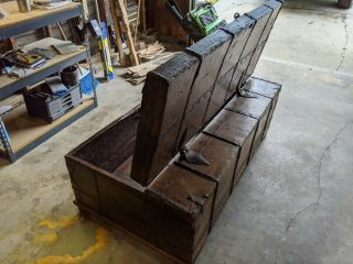 antique wooden chest/trunk from the 1700 ' s 2