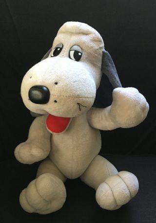 Vintage 1980’s Pound Puppies Tv Show Plush Cooler Jointed Grey Gray Puppy Dog L