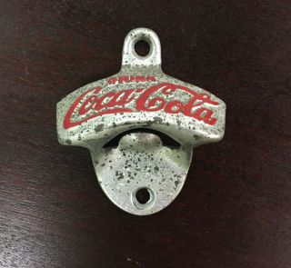 Vintage Coca - Cola Bottle Opener Wall Mount