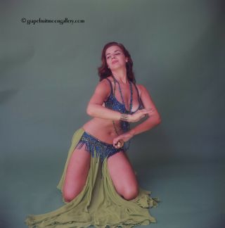 Vintage 1960s Bunny Yeager Color Camera Transparency Anita Ventura Belly Dancer