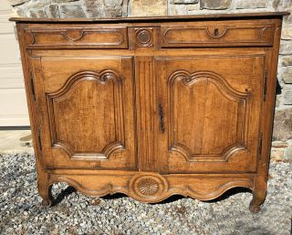 Country French Walnut Sideboard Or Server C 1790 Probably From Auvergne Region