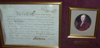 1795 ANTIQUE SIGNED ROBERT MORRIS DOCUMENT SIGNER DECLARATION INDEPENDENCE 2