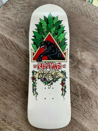 Vintage,  Rare Signed Natas Kaupas Sma Designarium Skateboard Deck