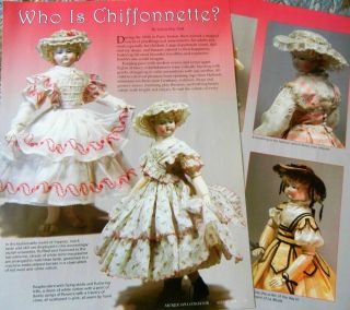 7p History Article - Antique French Fashion Chiffonnette Dolls & Costuming