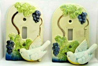 Vintage,  Takahashi,  Japan,  Bird,  Light Switch Covers,  Set Of Two