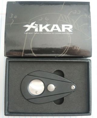 Xikar 200bk Xi2 Cigar Cutter - Black & Stainless Steel