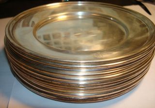 12 6 " Sterling Plates By Mueck - Carey Now Towle
