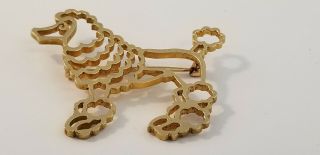 WOW Rare Antique 14 KT Yellow Gold Tiffany & Co.  Poodle Pin/Brooch 2