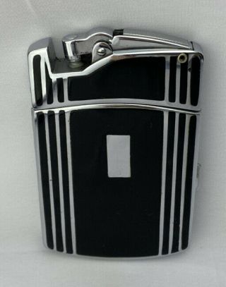 Vintage Ronson Art Deco Lighter & Cigarette Case Enameled W/ Box