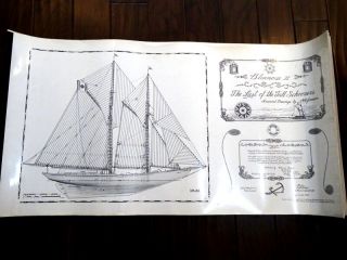 Rare Bluenose Tall Ship Folio 32plate Huge Signed 1sted Nautical Maritime Sailor