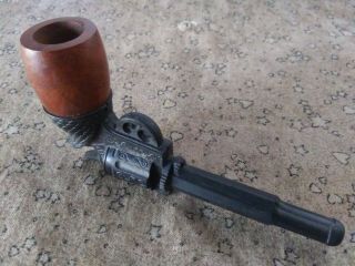 Vintage Novelty Pistol Smoking Pipe Made In Italy