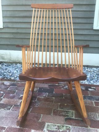 Thomas Moser " Gloucester " Hand Crafted Cherry Rocking Chair