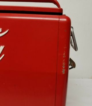Antique Vintage Coca Cola Cavalier Bottle Chest Cooler Bottle Opener Box 3