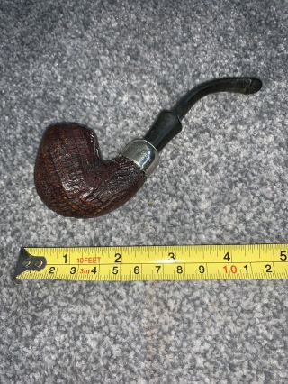 Vintage Petersons Estate Pipe With Silver Collar