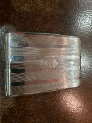 Vintage EAM USA Silver plated Cigarette Case / Card Holder 3