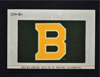 2020 - 21 O - Pee - Chee Opc Team Logo Patch Update 336 Boston Bruins - Boston Bruins